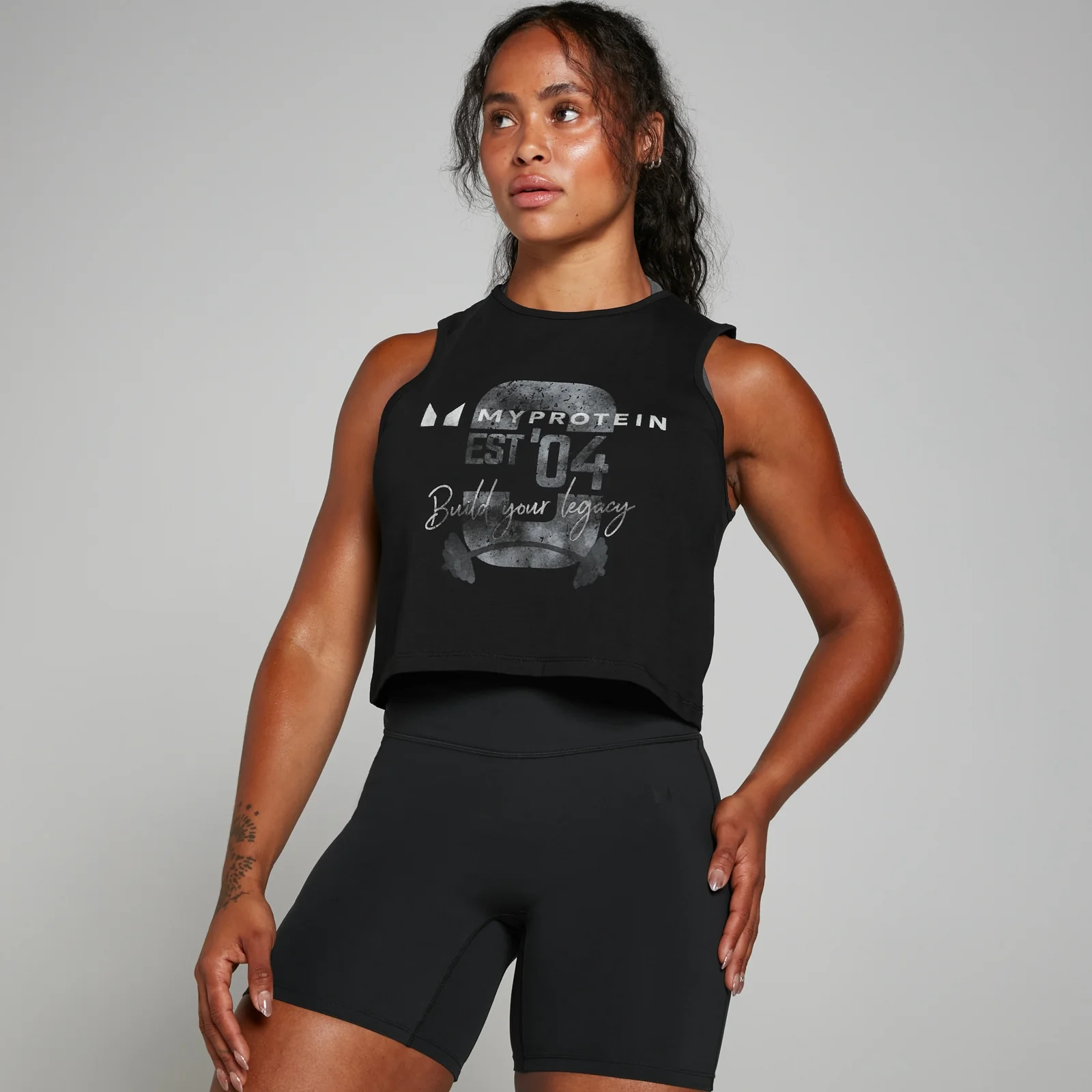 Caveada Curta Origin Graphic para Senhora da MP Washed Black - XS Imagem 1