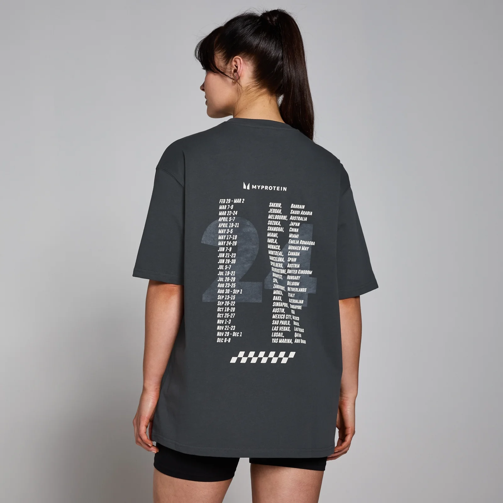 T-shirt Race Day Graphic da MP - Washed Black - XXS-XS Imagem 1