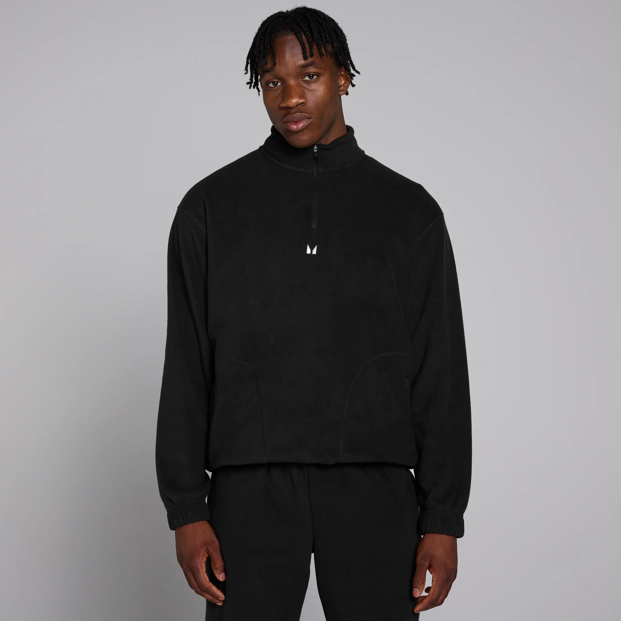 Camisola Polar com Fecho 1/4 da MP para Homem - Preto - L Imagem 1