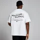 T-shirt Oversize Health & Wellness Graphic da MP para Homem - Branco