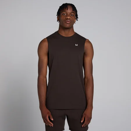Camisola sem mangas com cavas descaídas Rest Day para homem da MP - Coffee
