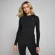 Camisola de Manga Comprida Tempo Good Body Fit para Mulher da MP - Preto
