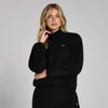 Camisola Polar com Fecho 1/4 e Colarinho Afunilado da MP para Senhora - Preto