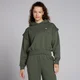 Camisola Curta com Capuz Tempo Graphic da MP para Senhora - Dark Olive
