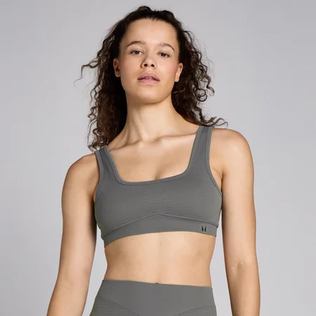 Soutien sem Costuras com Tecido em Waffle Lifestyle da MP para Senhora - Gunmetal