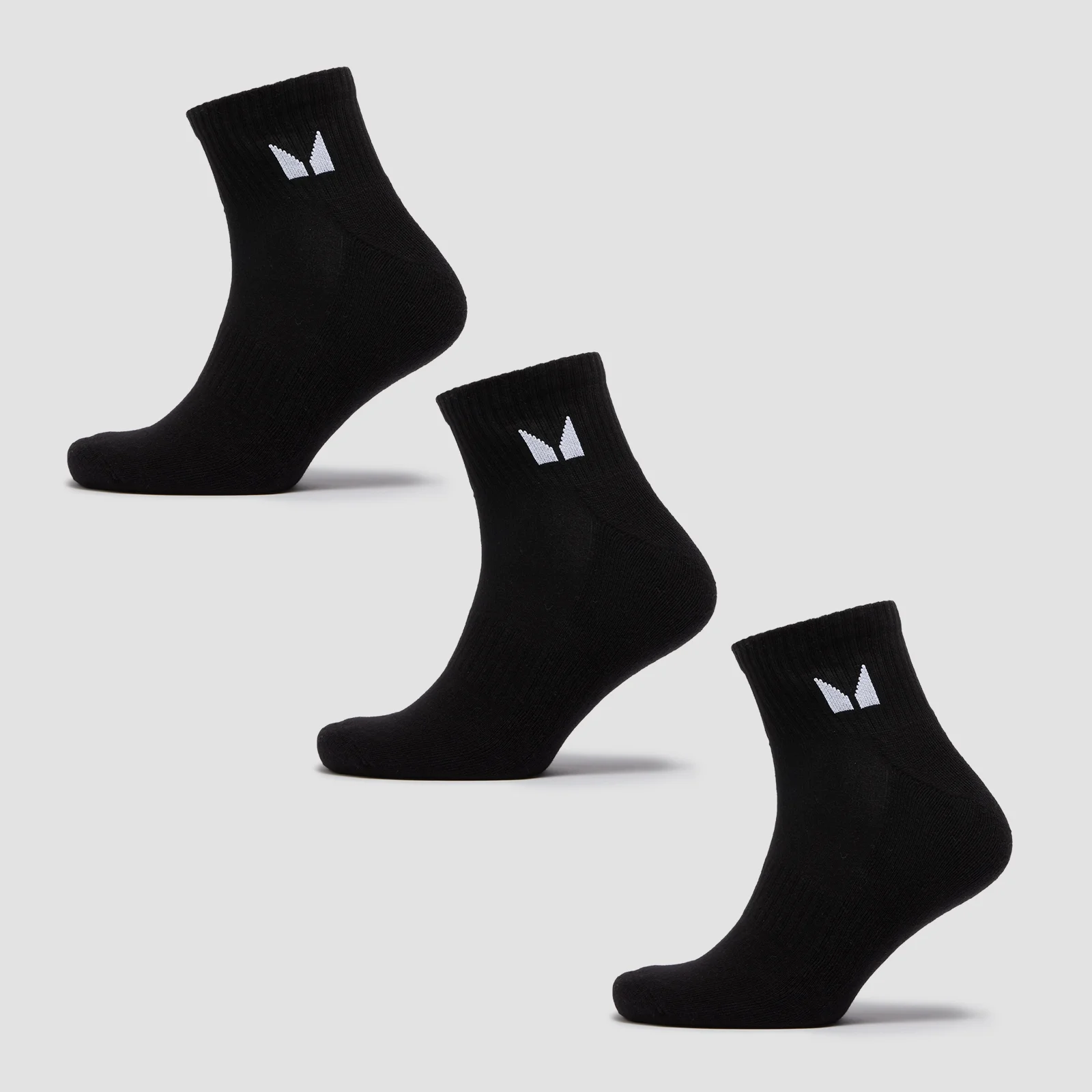 MP Unisex Ankle Socks (3 Pack) - Black - UK 6-8 Imagem 1