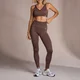 Leggings Caneladas sem Costuras da MP para Senhora - Coffee