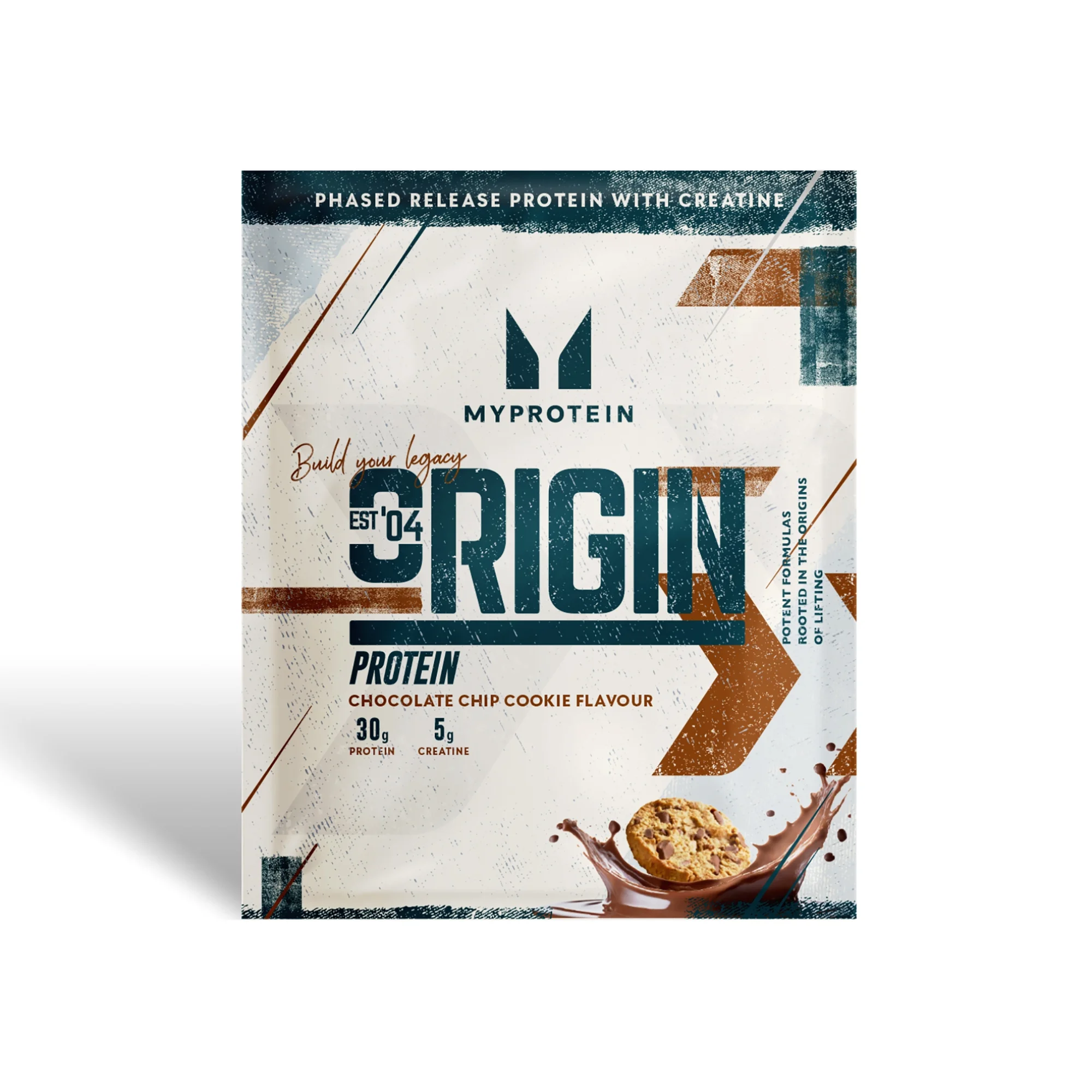 Proteína Origin com Creatina (Amostra) - 1servings - Chocolate Chip Cookie Imagem 1