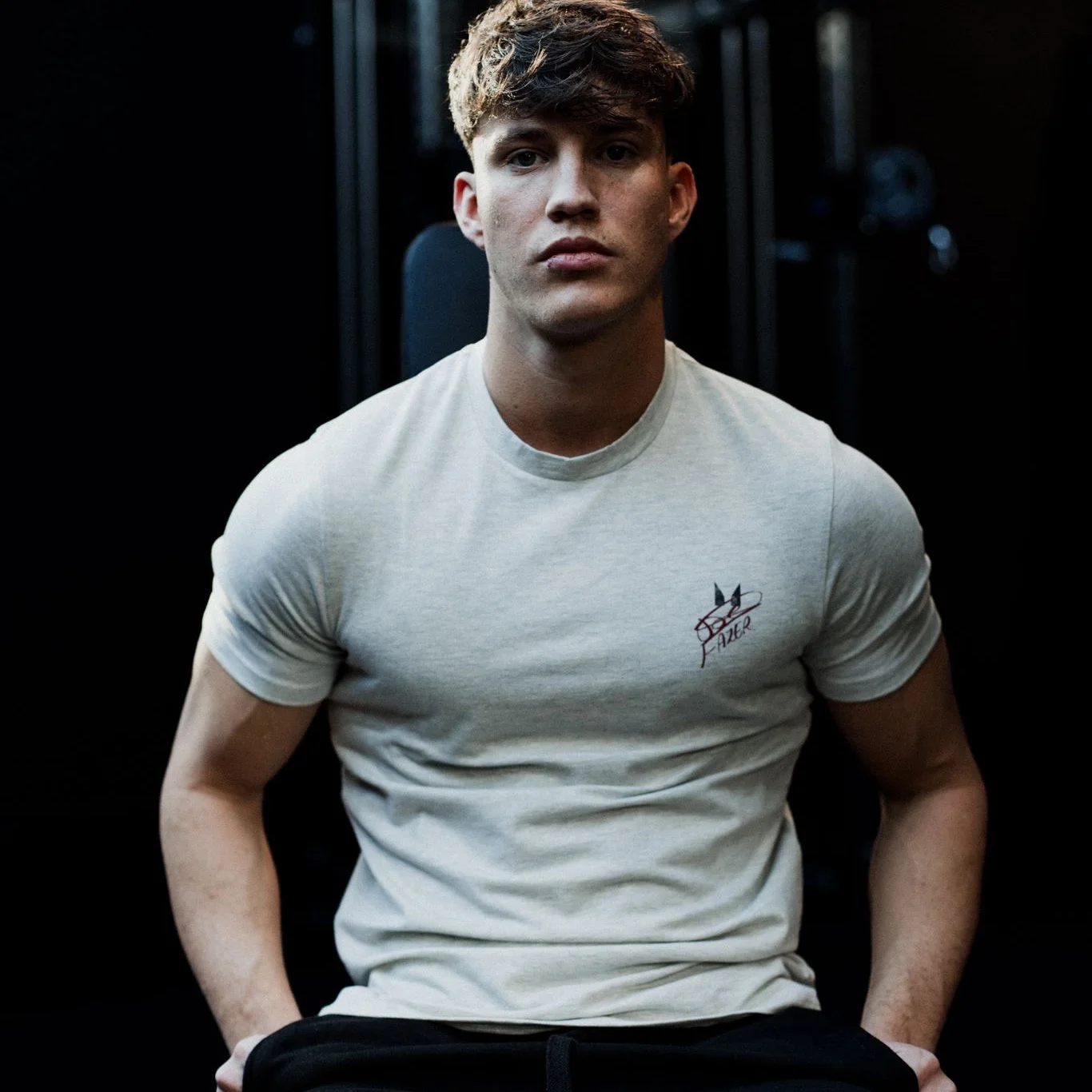 MP Men's Joe Fazer Muscle Fit Graphic T-Shirt - Grey Marl - S Imagem 1