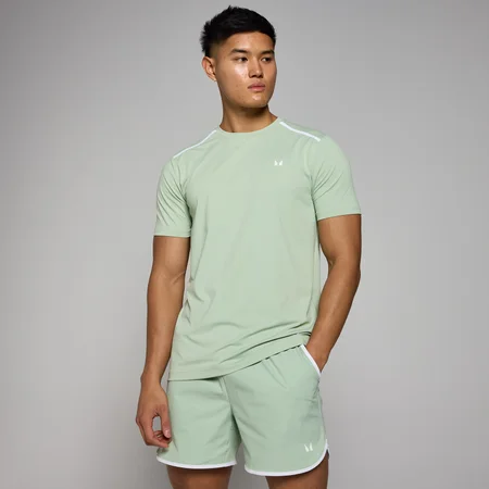 T-shirt com Remate Tempo da MP para Homem - Frost Green
