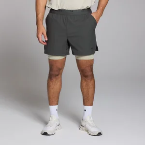 Calções Tempo Graphic 2 em 1 da MP para Homem - Preto Lavado - Size XS