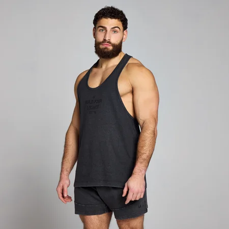 Camisola Caveada Origin Graphic da MP para Homem - Washed Black