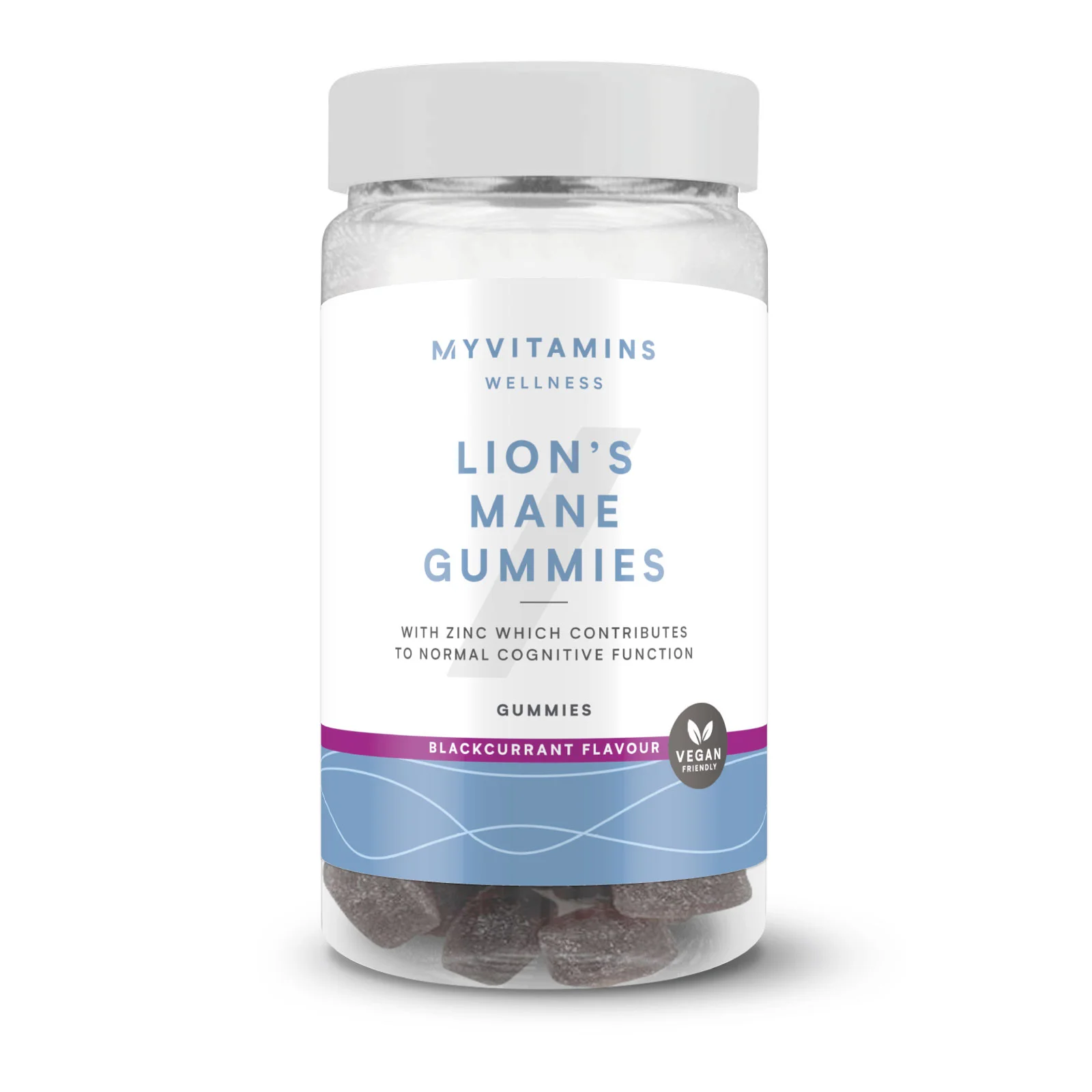 Gomas de Cogumelos - 60gummies - Lion's Mane (Focus) - Blackcurrant Imagem 1