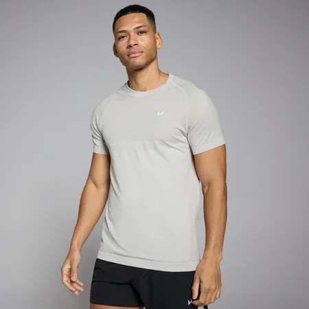 T-shirt de Manga Curta sem Costuras da MP para Homem - Sky Grey Marl