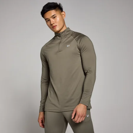 Camisola de treino com fecho 1/4 para homem da MP