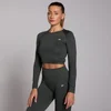Crop top de manga comprida Shape, sem costuras, para mulher da MP
