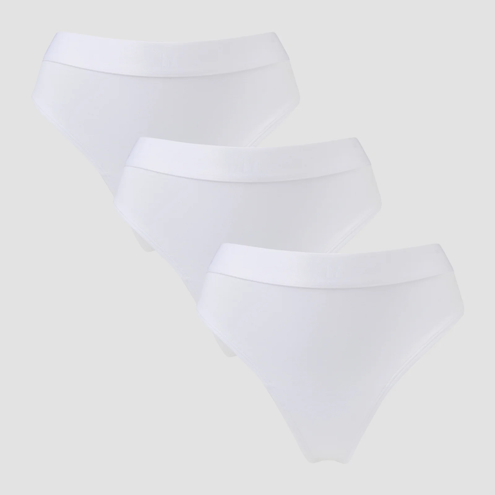 Tanga de Cinta Média da MP para Senhora (3 un.) - Branco - S Imagem 1