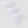 Tanga de Cinta Média da MP para Senhora (3 un.) - Branco