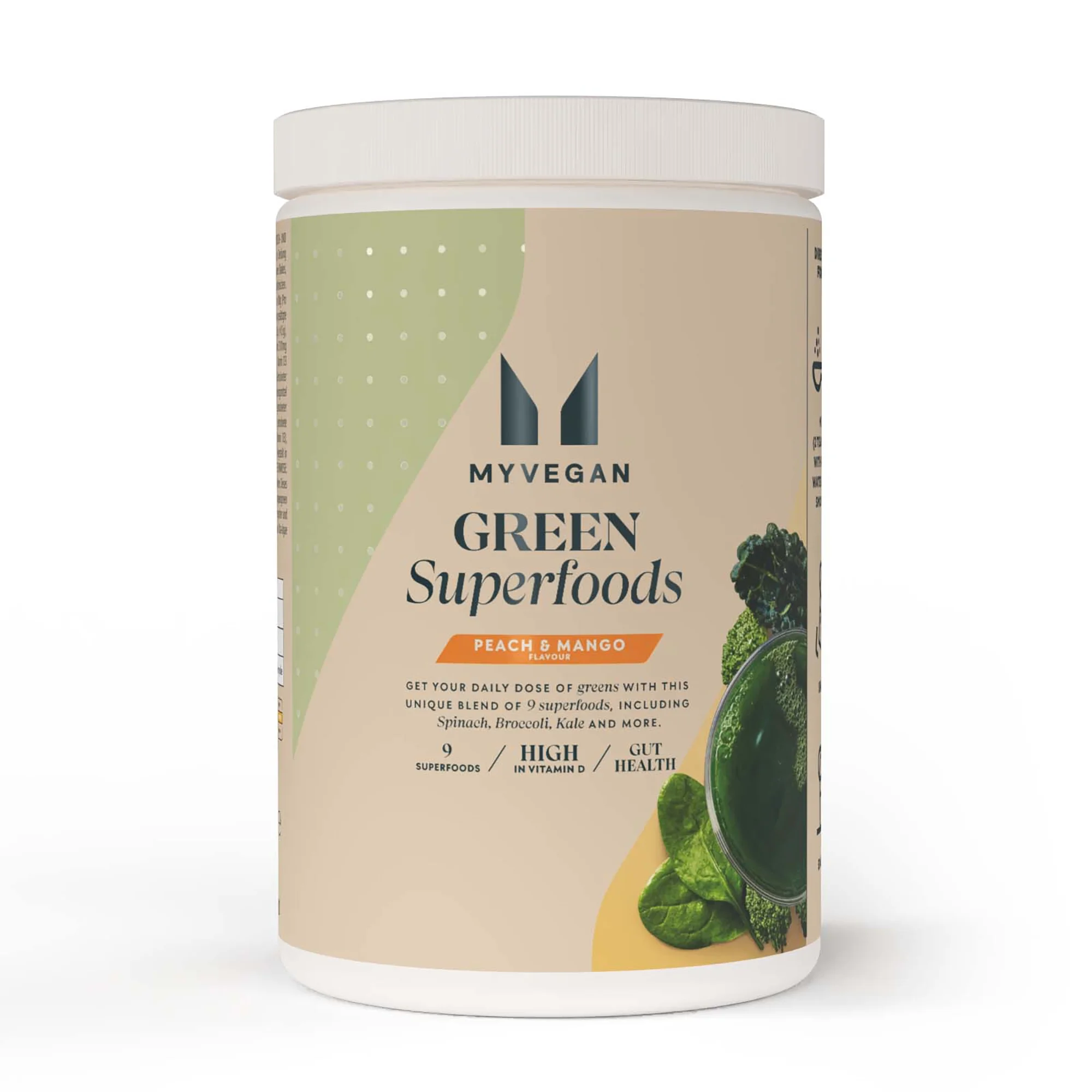 Superalimentos Verdes - 50servings - Pêssego e Manga Imagem 1