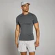 T-shirt sem Costuras Velocity Muscle Fit da MP para Homem - Cinzento Escuro