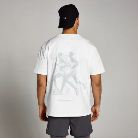 T-Shirt de Corrida Gráfica Velocity Ultra da MP - Branco