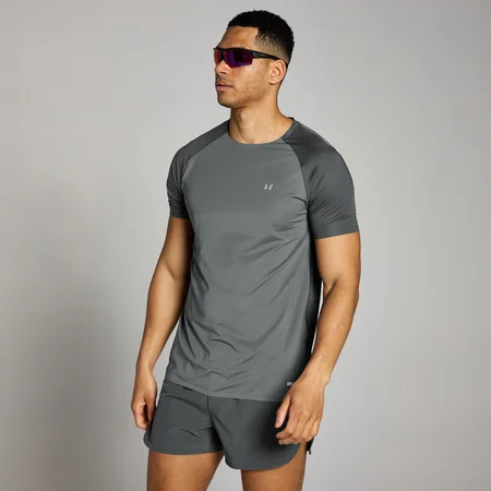 T-Shirt de Rede Velocity da MP para Homem - Cinzento Escuro