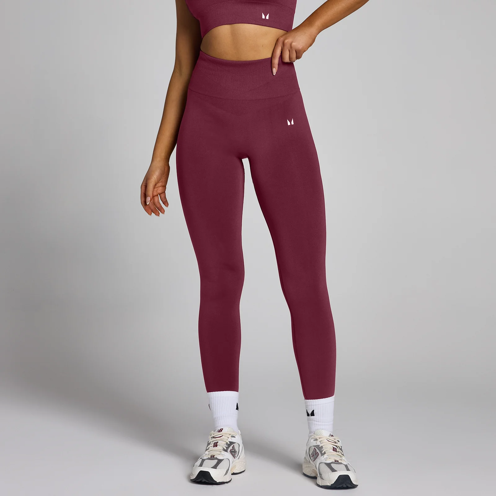 MP Women's Tempo Seamless Leggings - Red Wine - L Imagem 1