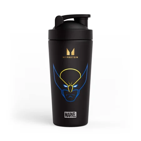 Shaker de Metal Reciclado Wolverine da Myprotein - Preto