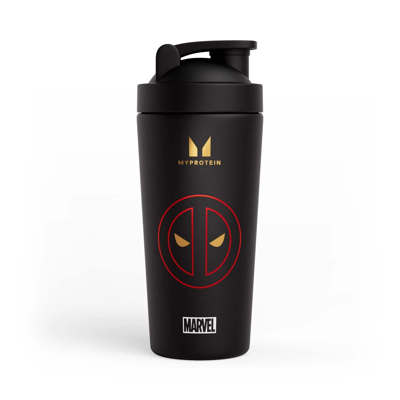 Myprotein Deadpool Metal Shaker - Black Imagem 1
