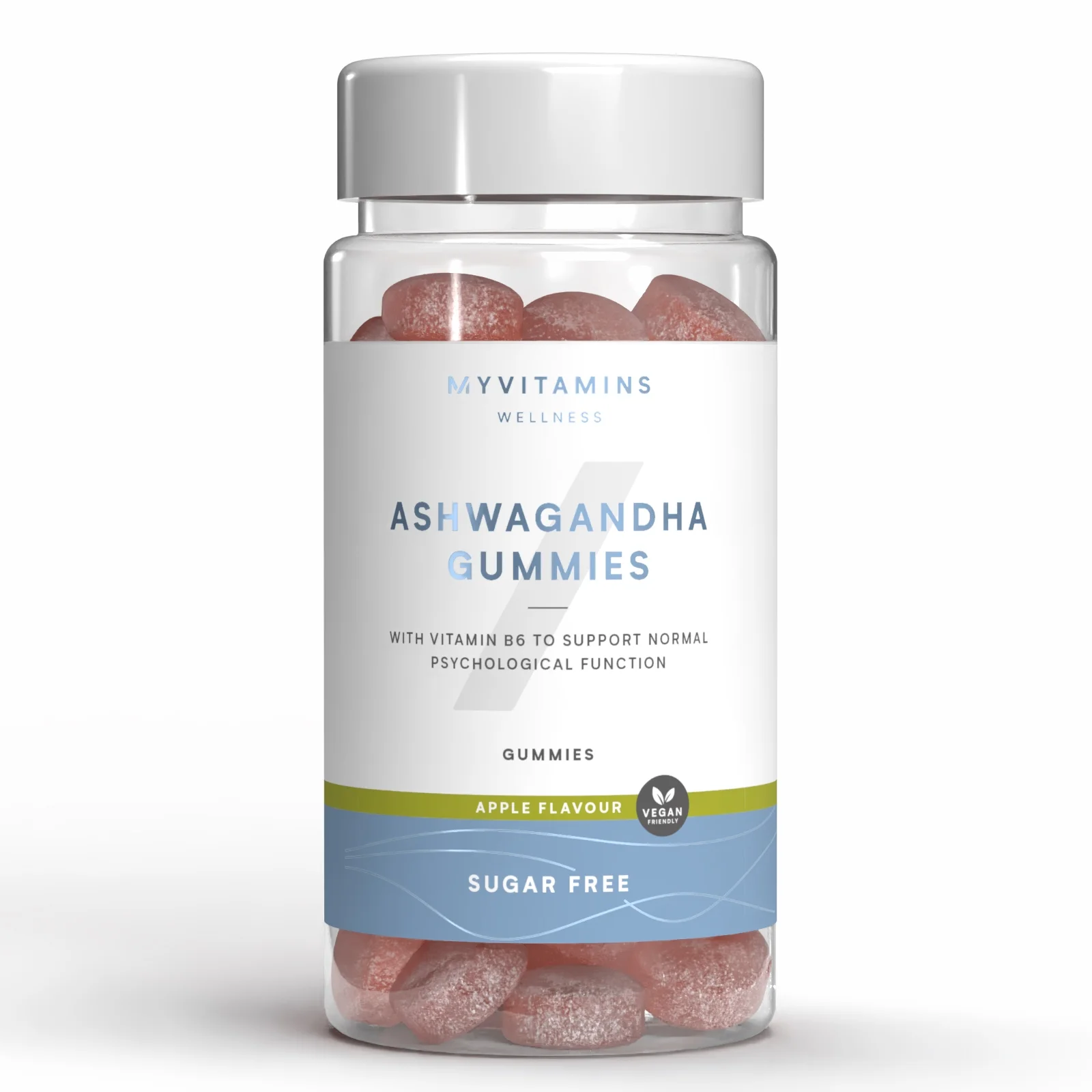 Gomas de Ashwagandha sem Açúcar - 60gummies - Sugar Free Apple Imagem 1