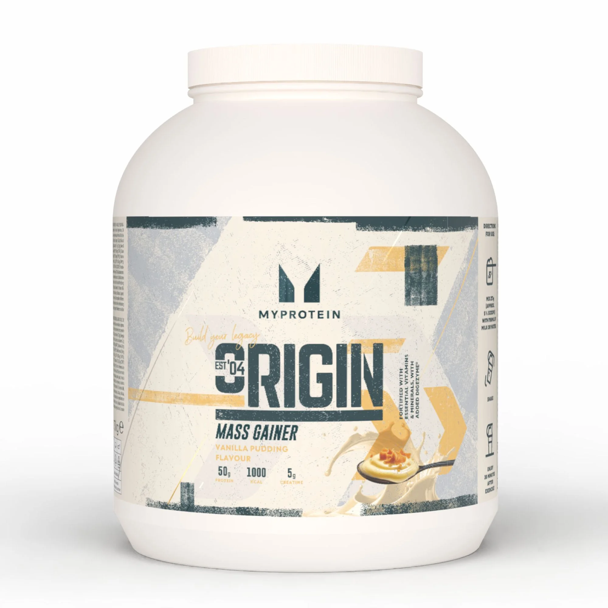 Origin Mass Gainer - 2.74KG - 10servings - Vanilla Pudding Imagem 1