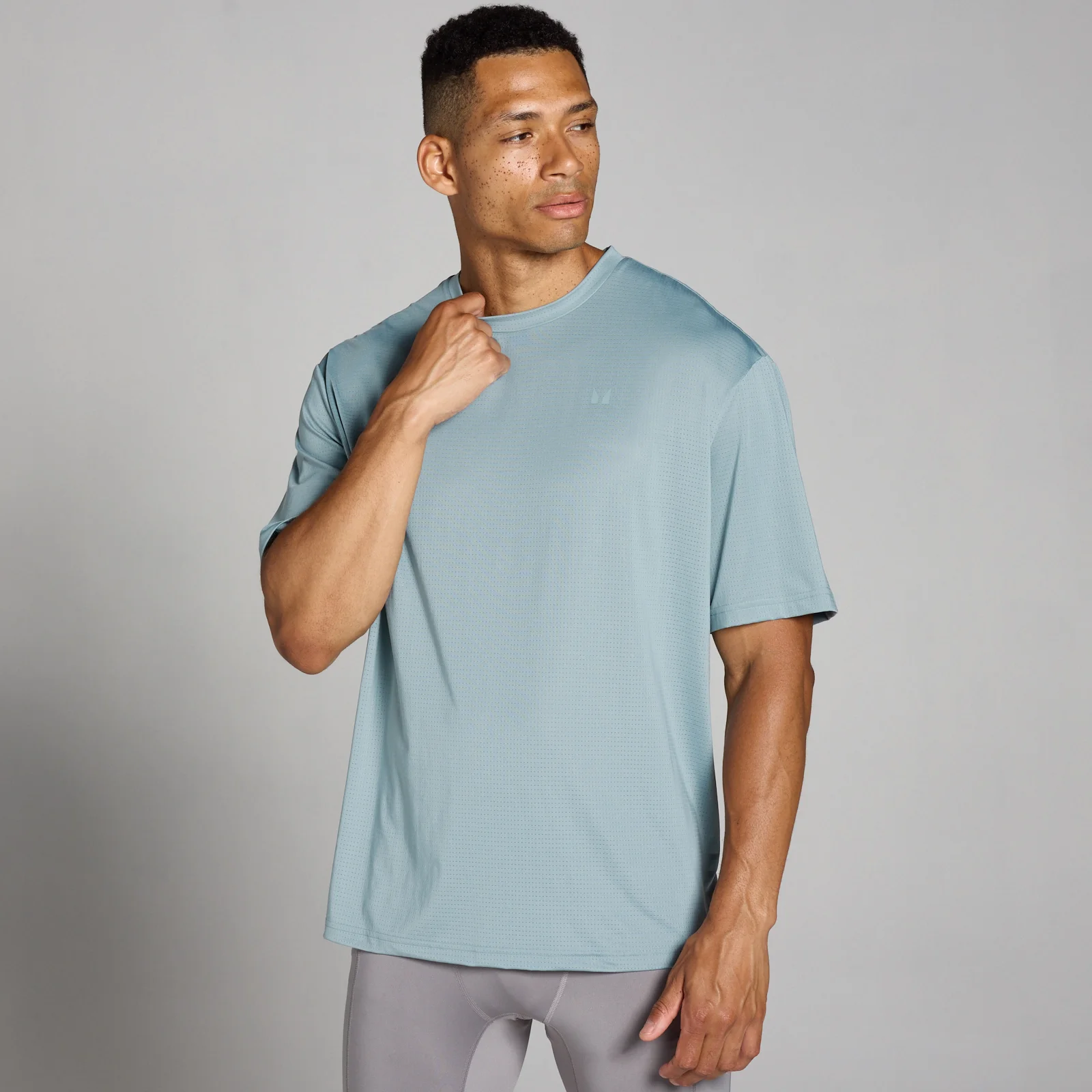 T-shirt de Treino Oversize em Malha Tempo da MP para Homem - Lead - XXL Imagem 1