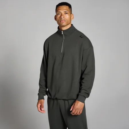 Camisola com Fecho 1/4 Tempo da MP para Homem - Night Grey