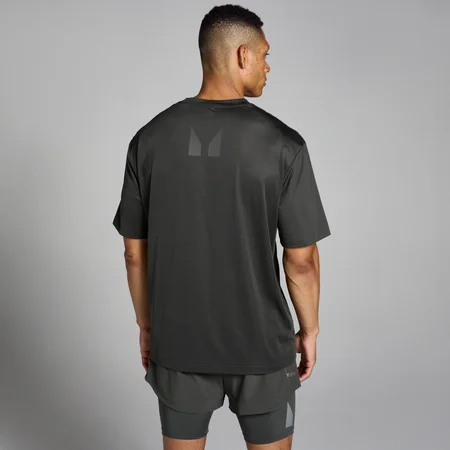 T-shirt de Treino Oversize em Malha Tempo da MP para Homem - Night Grey