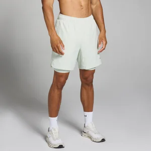Calções de Treino 2 em 1 da MP para Homem - Misty Green - Size XS