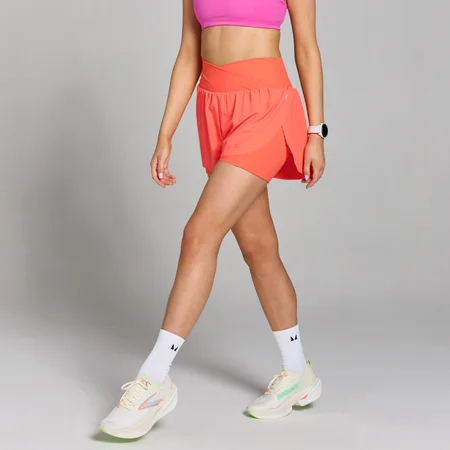 Calções de Corrida Plissados Velocity da MP para Senhora - Amber