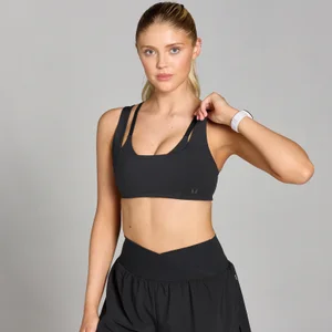 Soutien de Desporto de Camada Dupla Tempo da MP para Senhora - Preto - Size XS