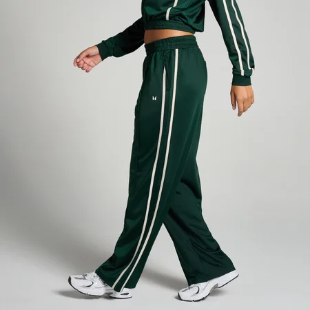 Calças de Treino de Perna a Direito Tricot da MP para Senhora - Dark Emerald
