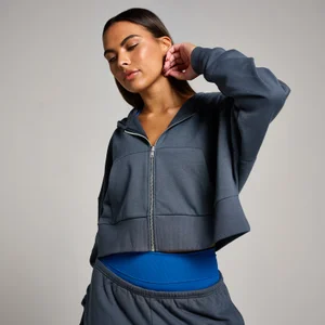 Casaco Curto com Capuz e Fecho Tempo da MP para Senhora - Midnight - Size M