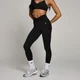 Leggings com Frente Franzida Tempo da MP para Senhora - Preto