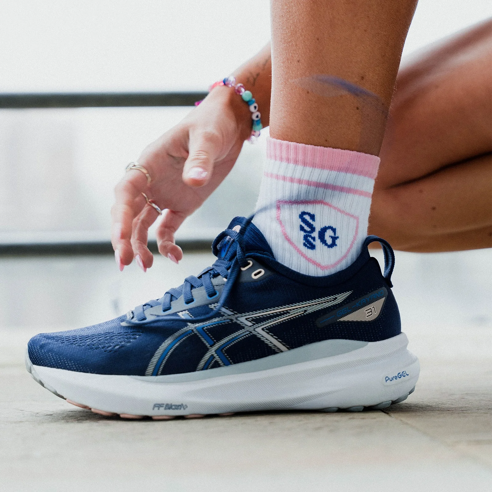 Meias Clássicas Strong Girl Society da MP (1 un.) - Branco - UK 2-5 Imagem 1