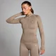 Casaco com Fecho sem Costuras Shape da MP para Senhora - Light Taupe