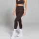 Leggings Franzidas sem Costuras Tempo da MP para Senhora - Chocolate
