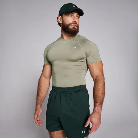 Camisola Interior de Treino de Manga Curta da MP para Homem - Deep Sage