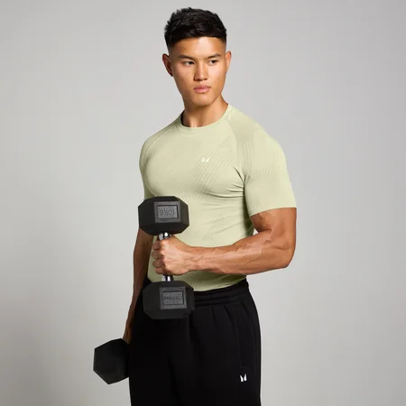 Camisola Tempo Pillar Graphic sem Costuras da MP para Homem - Sálvia-quente