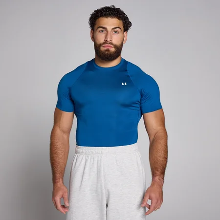 Camisola Interior de Treino de Manga Curta para Homem da MP - True Blue