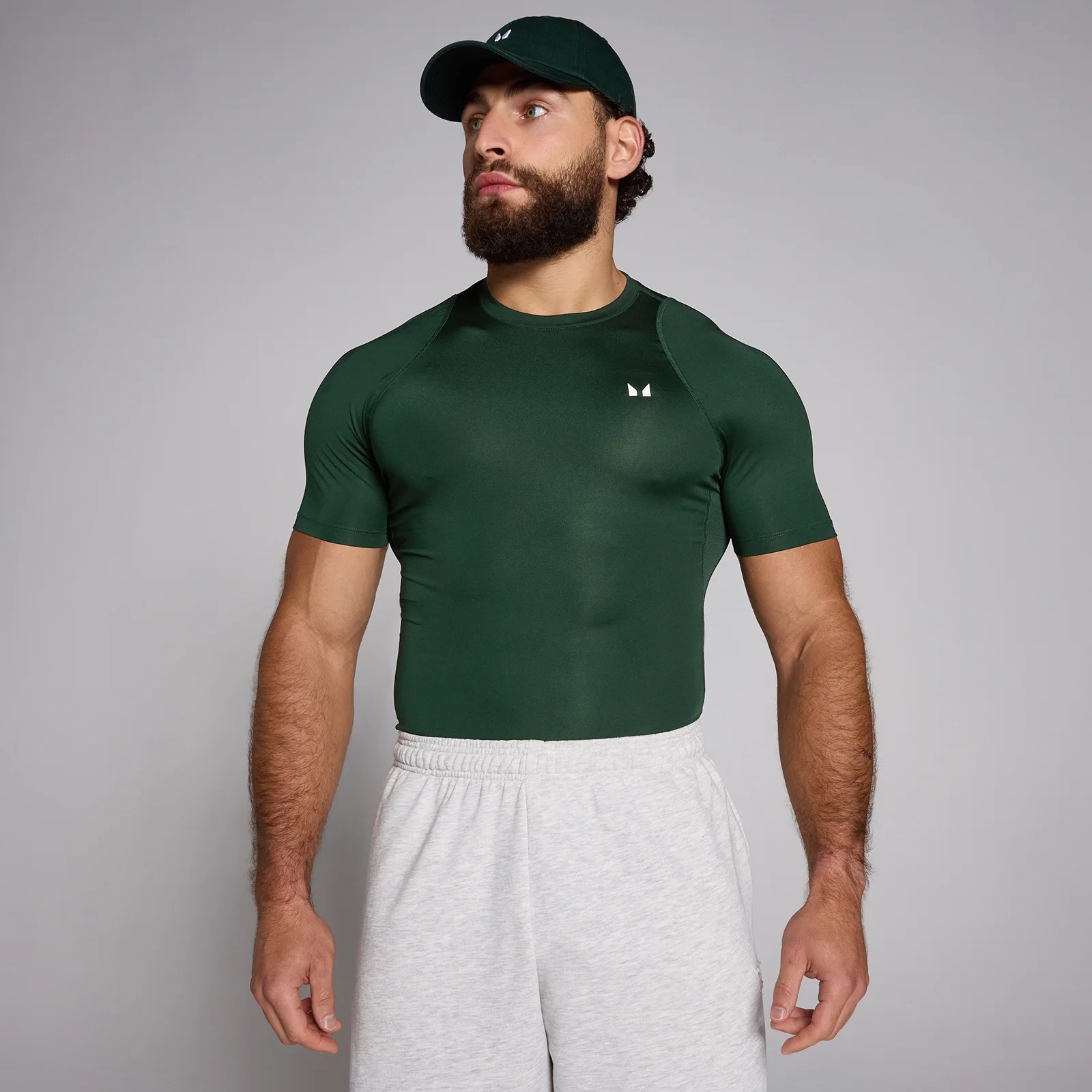 Camisola Interior de Treino de Manga Curta da MP para Homem - Dark Emerald - XS Imagem 1