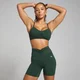 Soutien de Desporto com Frente Franzida Tempo da MP para Senhora - Dark Emerald