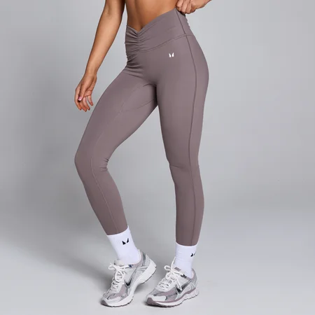 Leggings com Frente Franzida Tempo da MP para Senhora - Mocha
