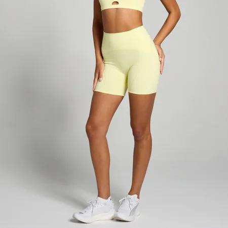 Calções com Costuras Curvas Tempo Ultra da MP para Senhora - Lemon